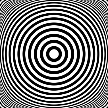 同心環(huán)。圓圈紋理。抽象的插圖