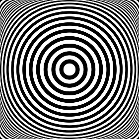 同心环。圆圈纹理。抽象的插图