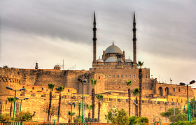Mohammed Alipasha at the Great Mosque of Egypt in Cairo