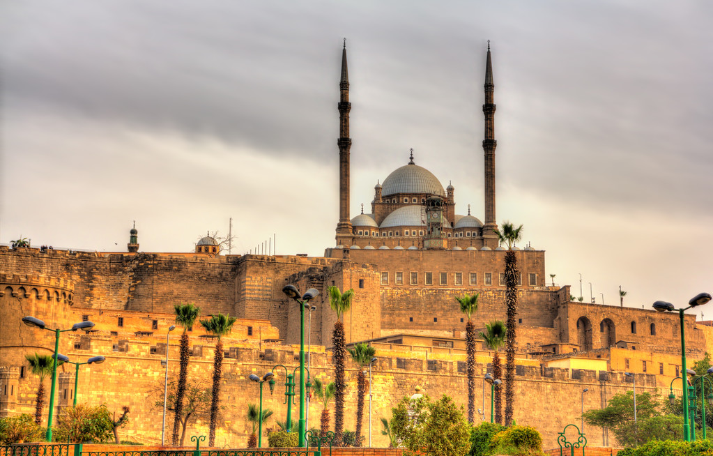Mohammed Alipasha at the Great Mosque of Egypt in Cairo