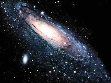 在宇宙中的星系的圖像