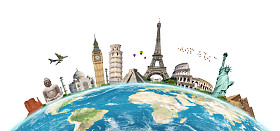 世界著名的纪念碑的插图