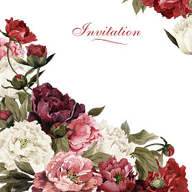 与牡丹贺卡,图片