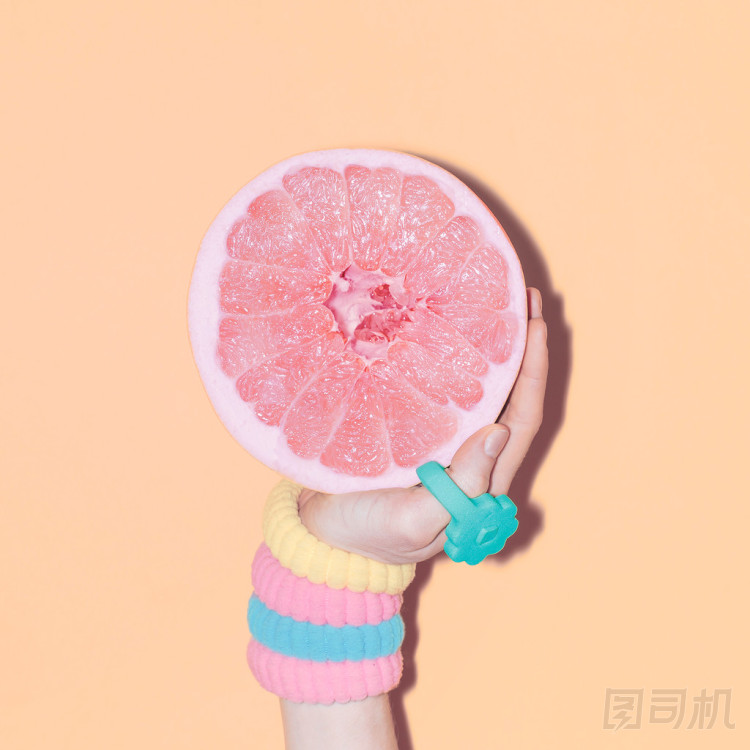 手和葡萄柚，香草的配件，時尚的款式、 最小