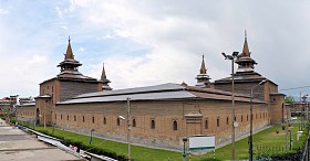 贾玛清真寺，斯利那加，克什米尔，印度