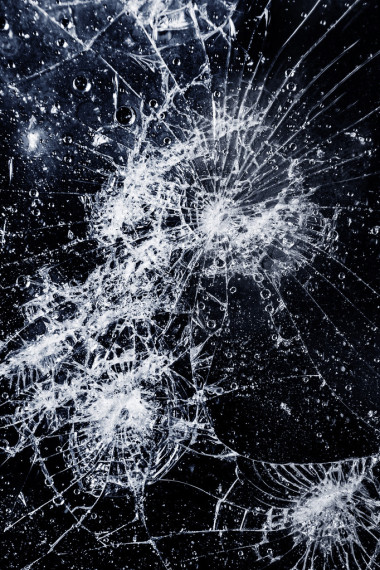 紋理的碎玻璃照片