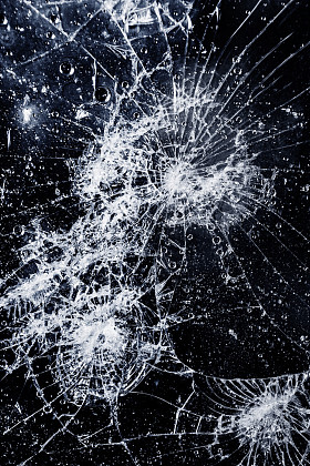 纹理的碎玻璃照片