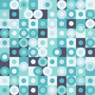 抽象的无缝模式与圆和正方形