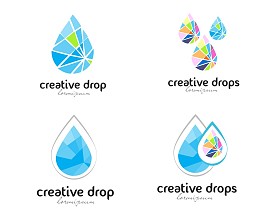 水下降标志矢量