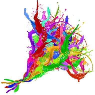 在抽象的形狀的彩色的波紋圖片