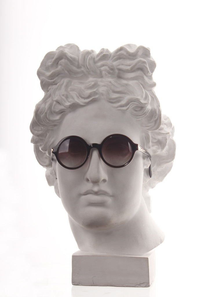 眼镜石膏半身像 o图片