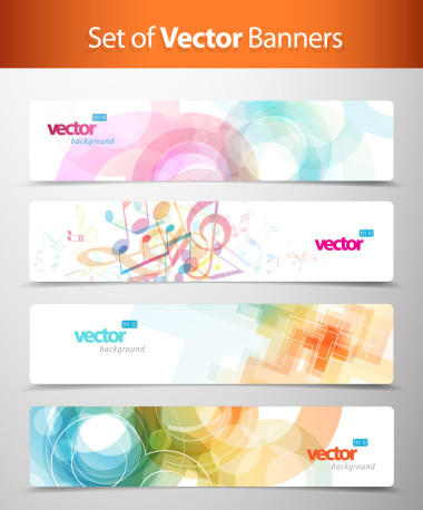 組抽象色彩豐富的網(wǎng)頁標(biāo)題