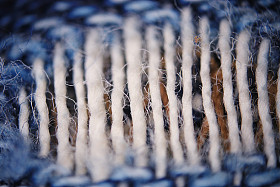 蓝色的微纤维纹理图片