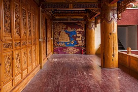 丽江，云南束河古石宝莲寺壁画