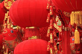 中国新的一年中国灯