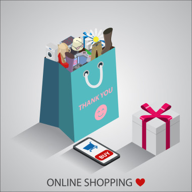 与不同的家用电器、 小意、 磨损的购物袋