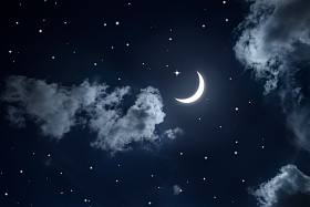繁星点点的夜空