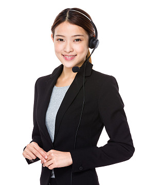亚洲女性客户服务运营商照片