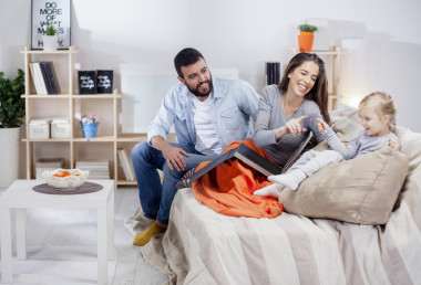 年輕的家庭放松