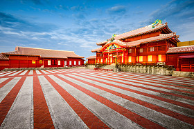 在冲绳首里城