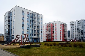 维尔纽斯市房屋在 Zirmunai 区北部城