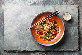 蔬菜炒饭图片