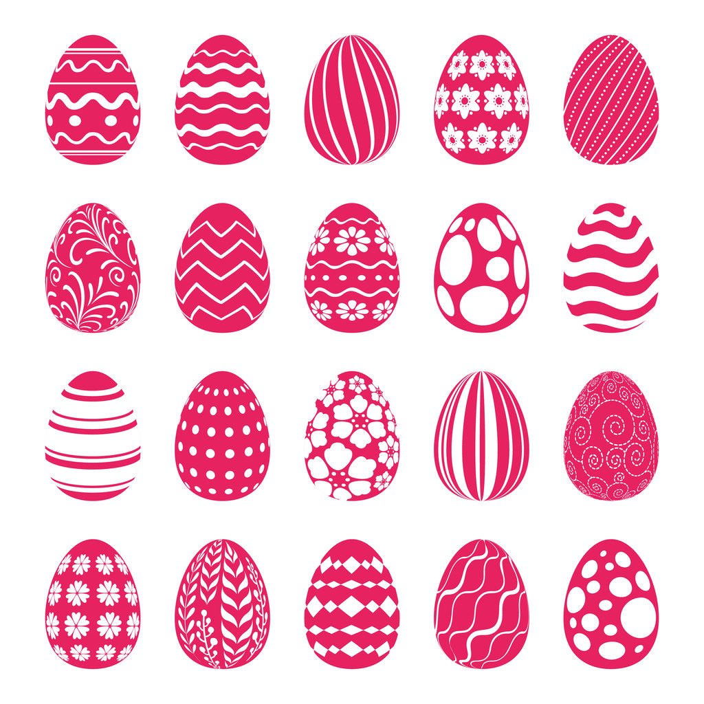 集的复活节彩蛋装饰的装饰物 集的复活节彩蛋装饰的装饰物