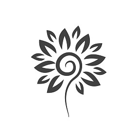 象形文的花图标照片