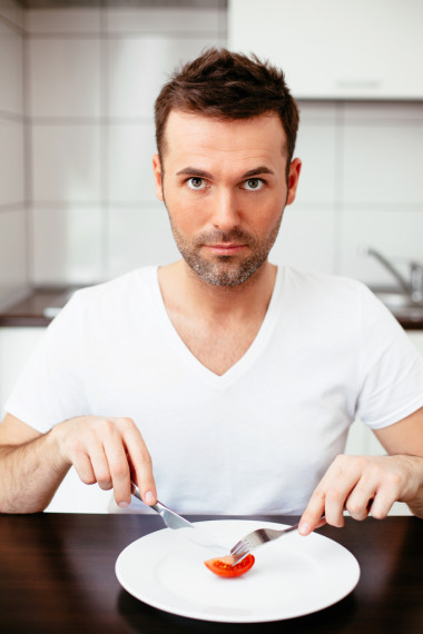 人吃的食物的小部分