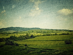 grunge 形象的景观照片