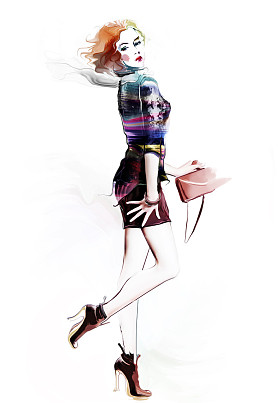 时尚年轻女孩图片