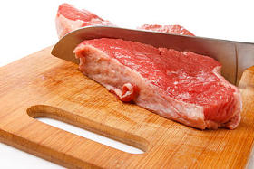 刀和肉图片