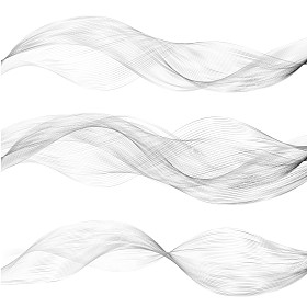 矢量抽象彩色波浪设计元素