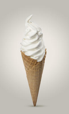 美味的奶油冰淇淋圖片