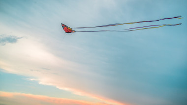 五颜六色的蝴蝶风筝图片