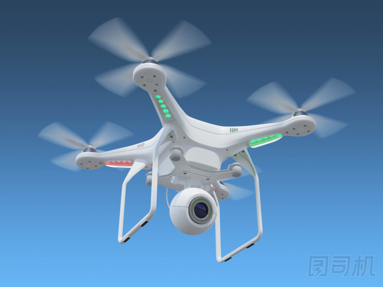 無人機(jī)在天空中