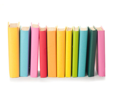 堆栈的彩色图书照片