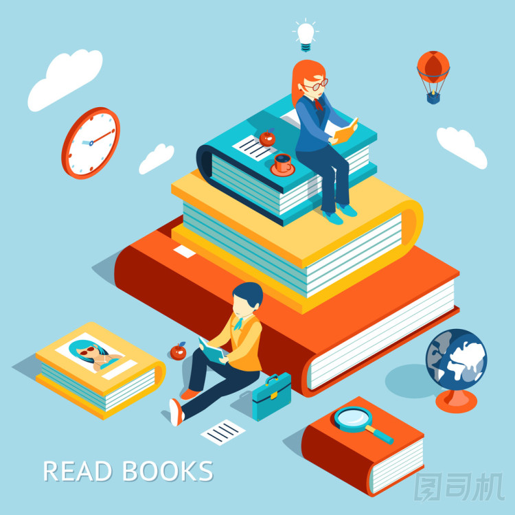 閱讀書(shū)籍的概念圖片