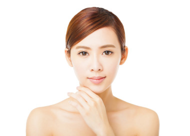 美麗的年輕女子臉特寫