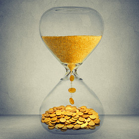 时间就是金钱金融机会概念图片