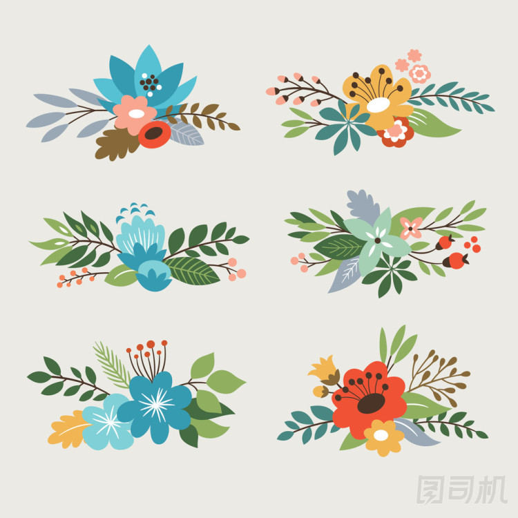 花卉水彩集合照片