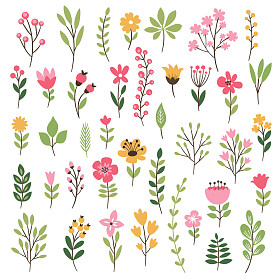 色彩鲜艳的花卉背景图片