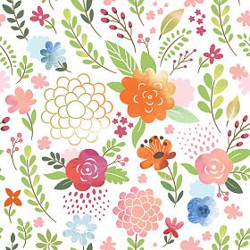 色彩鲜艳的花卉背景