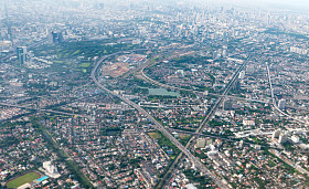 城市的鸟瞰图图片