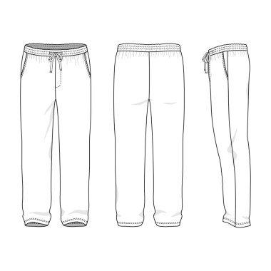 空白男式运动裤图片