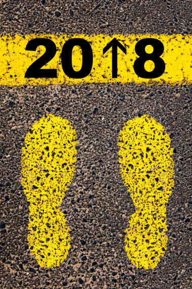 2018 年是即將到來(lái)的消息。概念的圖像