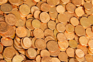 歐元占硬幣背景圖片