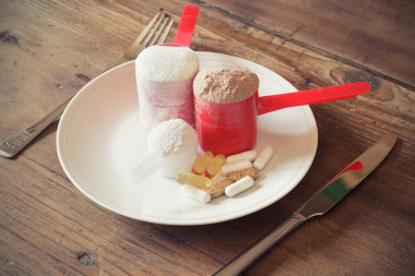 與維生素對板勺乳清蛋白粉圖片