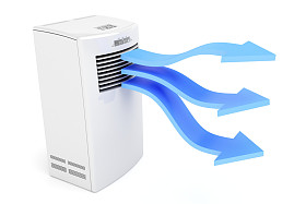 空调吹冷的空气