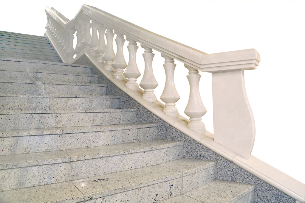 片段的大理石楼梯